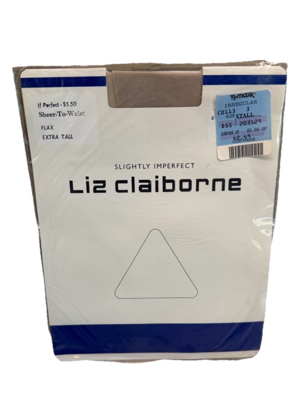 Liz Claiborne Sheer To Waist Pantyhose Extra Tall Flax